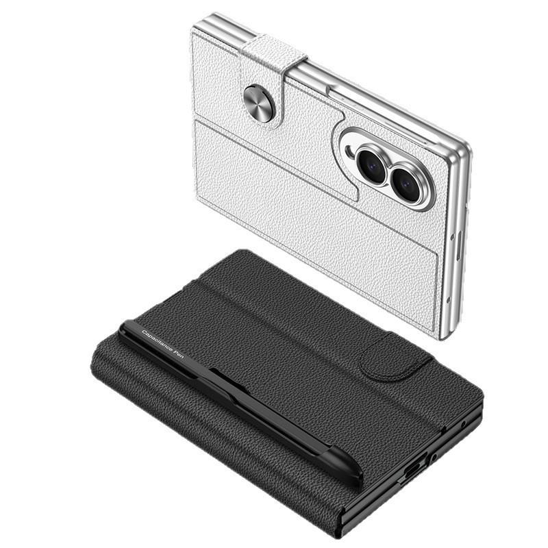 Чехол-книжка Galaxy Z Fold 8 Ultra Flip Case с подставкой, магнитной поликарбонатной оболочкой и защитой экрана, комбинированный