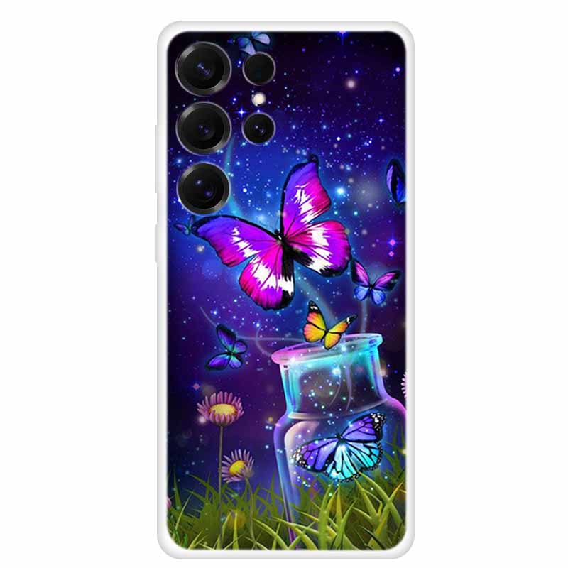 Чехол для Samsung Galaxy S26 Ultra Чехол для телефона Прозрачный Мягкий ТПУ Силиконовый Чехол для S 26 Ultra Прозрачный Funda Мультяшный Расписной Para