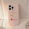 iPhone 16 15 14 Case Compatible and Suitable for 13 12promax Cartoon Cat Cute Stereo Embroidery