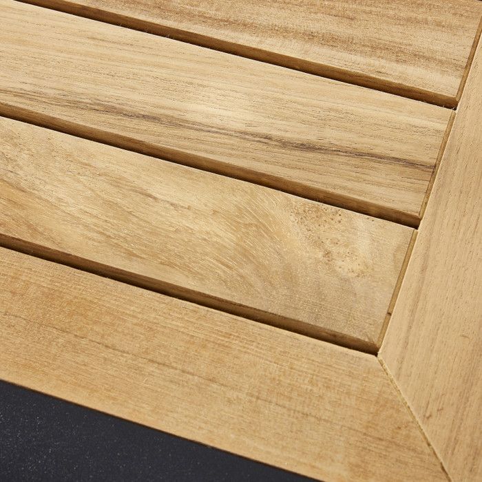 Salon de jardin Ensemble Bali T 8 / 12 + F 8 + C 4 Teck Blanc Wilsa Garden