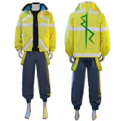 Киберпанк Edgerunners Игра Аниме Дэвид Мартинес Косплей Костюм Стенд Воротник Куртка Толстовка Повседневная Одежда Хэллоуин