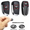 14mm 15mm Car Remote Key Sticker Aluminum Emblem Decoration Decal For Toyota Hilux Aygo Yaris Ractis Corolla Camry Auris Tacoma