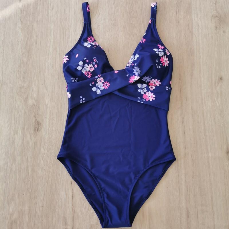 Skinny Color Matching One-piece Bikini Swimsuit Women Monokini Bathing Suits Bodysuit Plus Size Swimsuit Beach Swimming Suit For Female