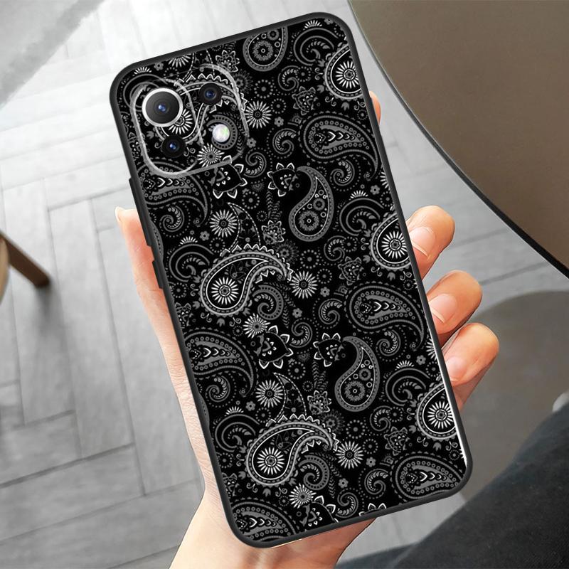 Чехол с бесшовным узором "бандана" для Xiaomi 15 Pro 13 14 Ultra 11T 12T 13T 14T Pro POCO F7 X7 Pro X3 X5 X6 F5 F6
