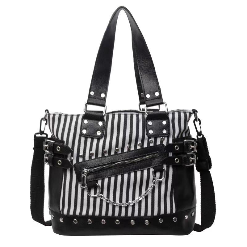 2025 Женская Высококлассная Модная Сумка-Тоут на Плечо с Заклепками