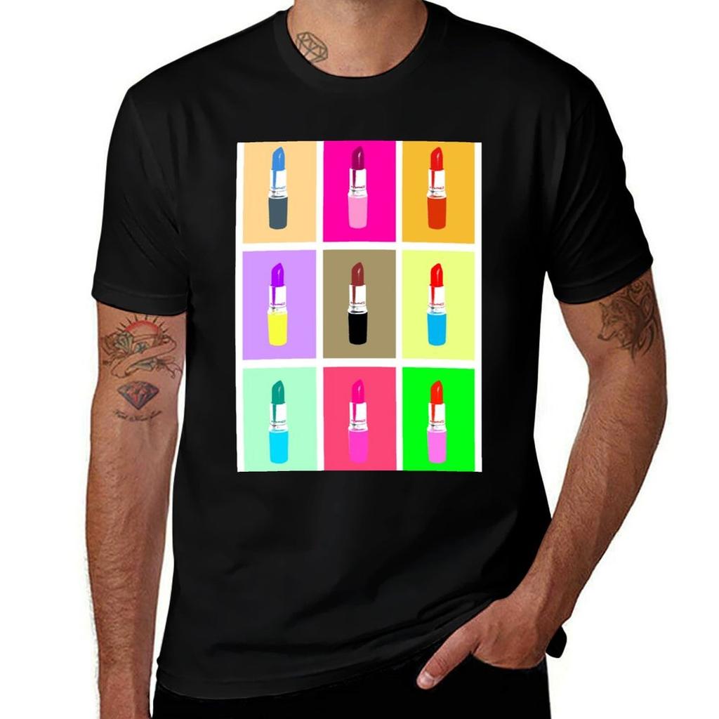 Lipstick Tshirt Casual Street Style Short Sleeve Tee