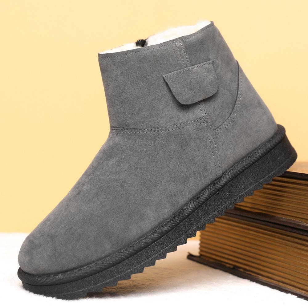 Снежные ботинки одинаковы для мужчин и женщин, новые высокие хлопковые ботинки на зиму, уличные теплые, с подкладкой и утолщенные, а хлопковые ботинки на одной педали холодоустойчивы