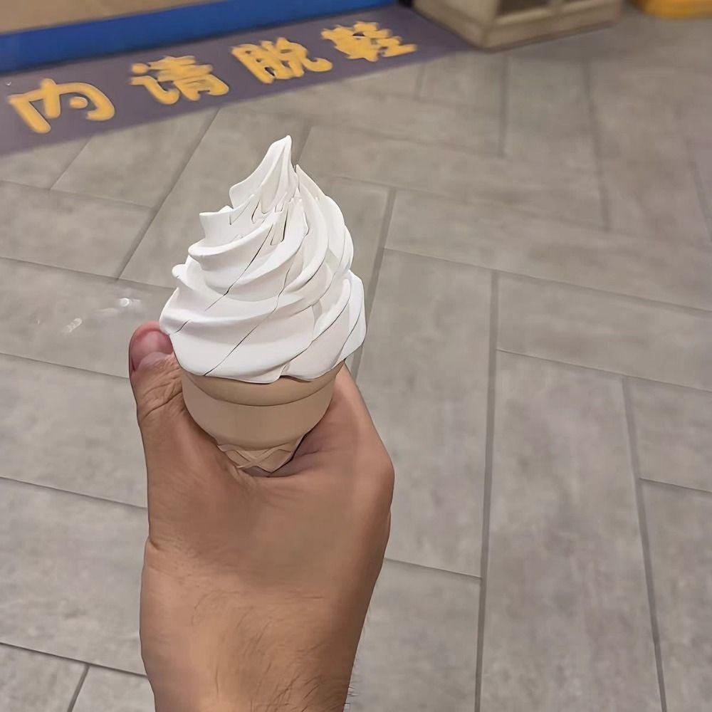 Funny Telescopic Ice Cream Toy Spiral Style Extendable Prank Toy Retractable Toy Parties