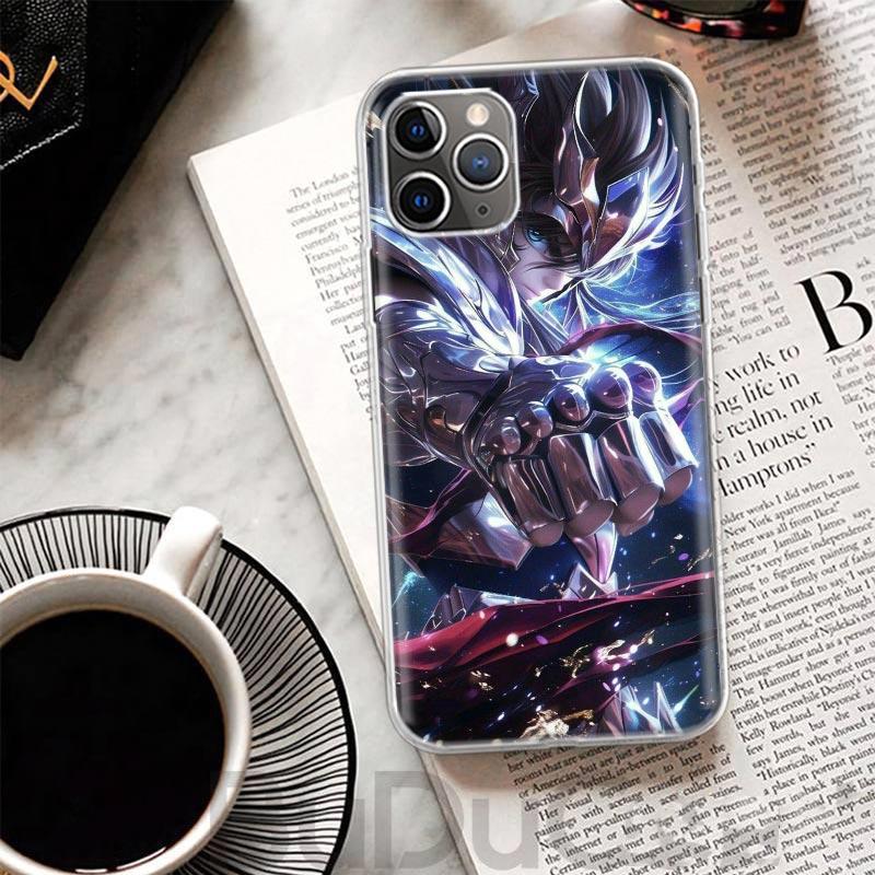 Крутой чехол Saint Seiya для iPhone 17 Air 16 16E 15 Pro Max 14 Plus 13 Mini Чехол для телефона 12 11 7 8 SE Индивидуальная печать Корпус 16 15