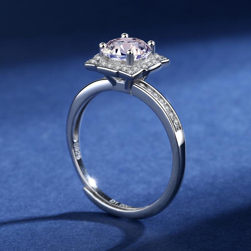 Танцизное классическое кольцо из стерлингового серебра 925 пробы с муассанитом, женские ювелирные изделия, свадебное обещание, подарок для вечеринки