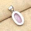 Фантастический розовый халцедон драгоценный камень стерлингового серебра 925 пробы ручной работы прекрасный ювелирный кулон для женщин