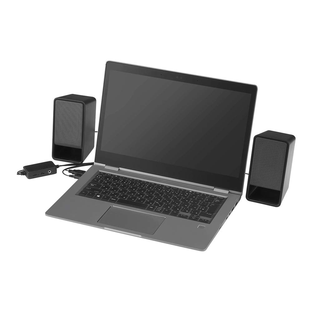 Колонки Buffalo BSSP305UBK, PC, USB-выход для наушников, Черные, Питание от сети, Совместимые,