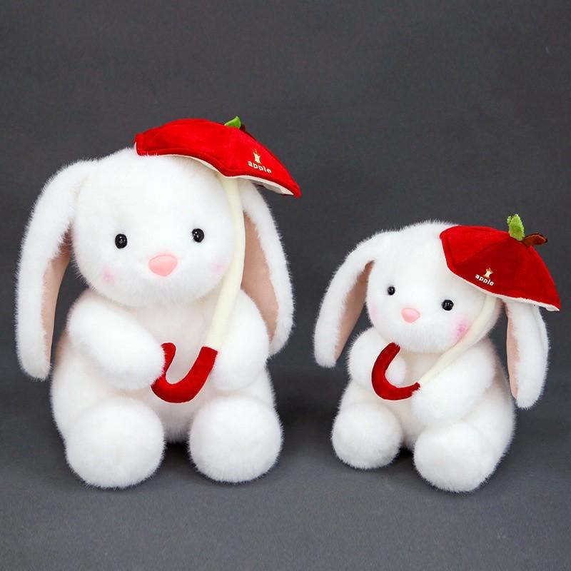 Плюшевая игрушка-кролик из короткого плюша для детей и в подарок