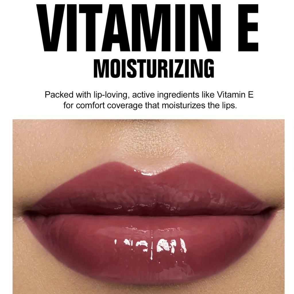 High Gloss Liquid Lip Gloss Hydrating and Moisturizing Plumping Lip Glaze  Brown Shades, Shimmer Finish Lipstick Gift