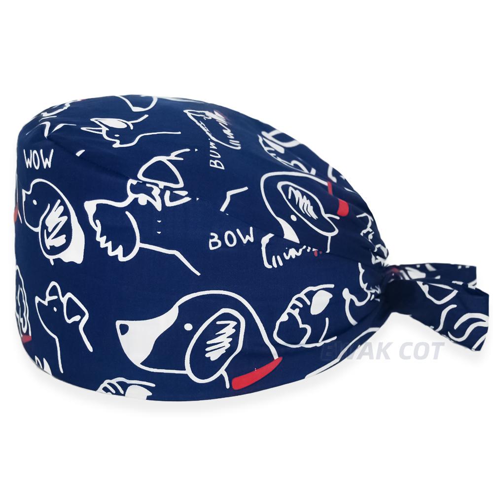 Новая мягкая кепка из хлопка, регулируемая шапка с героями мультфильмов, шапка для лабораторной работы, хирургическая шапка, аптека, аксессуары для ухода за стоматологом, шапочки-скрабы