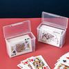 Transparent Playing Card Box, Portable Storage Box for Game Cards, Business Cards, Bank Cards, Christmas and Halloween Gifts.