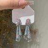 Ethnic Style Crystal Studded Earrings Zircon Pendant Earrings Fashionable Women Earrings  Banquets