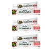 Зубная паста Sudanta Red 200 г X Упаковка из 3 шт. | С травами, Без фтора, Вегетарианская, для ухода за полостью рта и здоровых десен