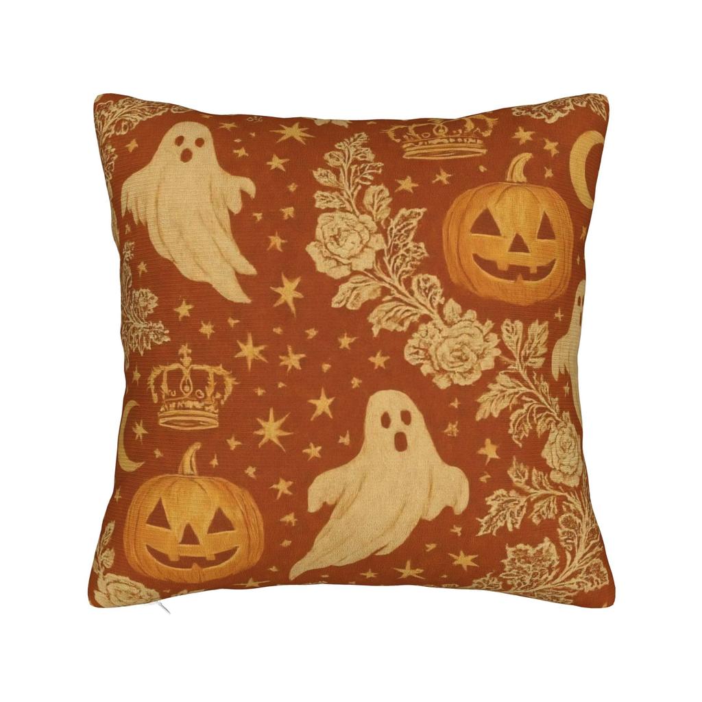Kawaii Pumpkin Face Halloween Square Pillow Cases Cushion Cover Awesome Decorative Throw Pillow Case Cover for Home 45*45cm