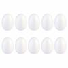 NOLITOY Easter Craft Foam Eggs: 20 White Polystyrene Foam Eggs, Blank Styrofoam Eggs for Easter, Holiday, School, Home, DIY, Painting, Decoration Proj