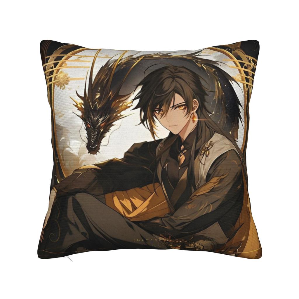 Genshin Sucrose Pillowcase Printed Fabric Cushion Cover Decorations kawaii game anime online games Pillow Case Cover Home Zipper