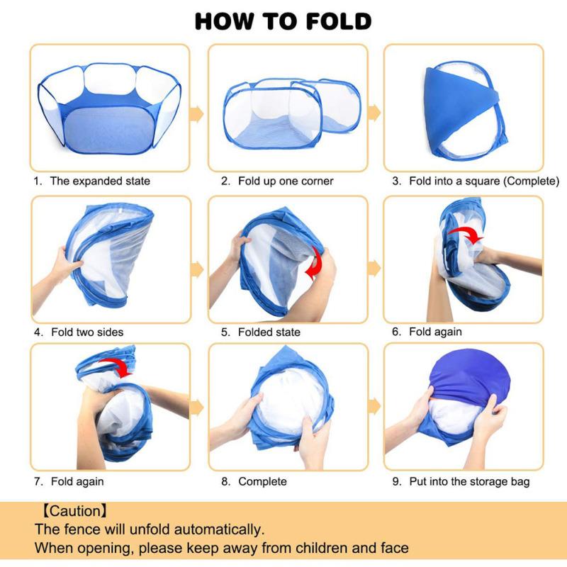 Портативный складной манеж для домашних хомяков, игровой забор для мелких животных для хомяков, шиншилл, ежей, щенков