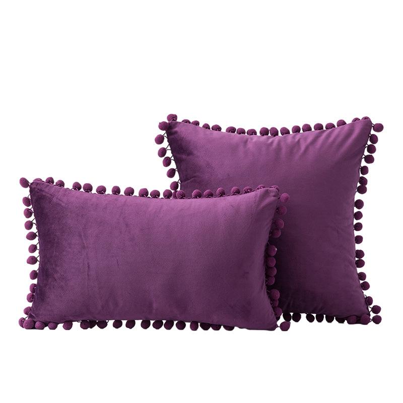 Наволочки для подушек 18x18 бирюзового цвета: 2 упаковки удобных мягких помпонов бархатных квадратных декоративных наволочек для декора дома в фермерском стиле