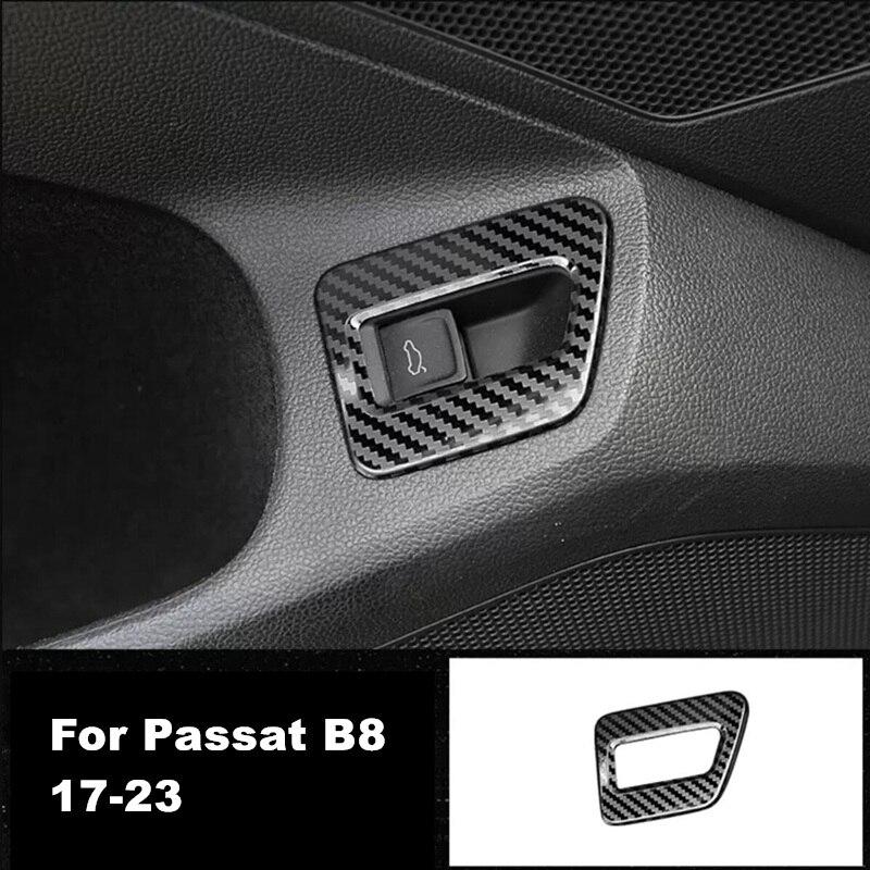 For VW Passat B8 2017-2021 1x Car Styling Stainless Steel Rear Trunk Switch Button Frame Trim Cover Decoration