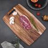 Solid Wooden Cutting Board Wood Chopping Block Steak Bread Preparation Board Rectangle Natural Acacia Wooden Cutting Block