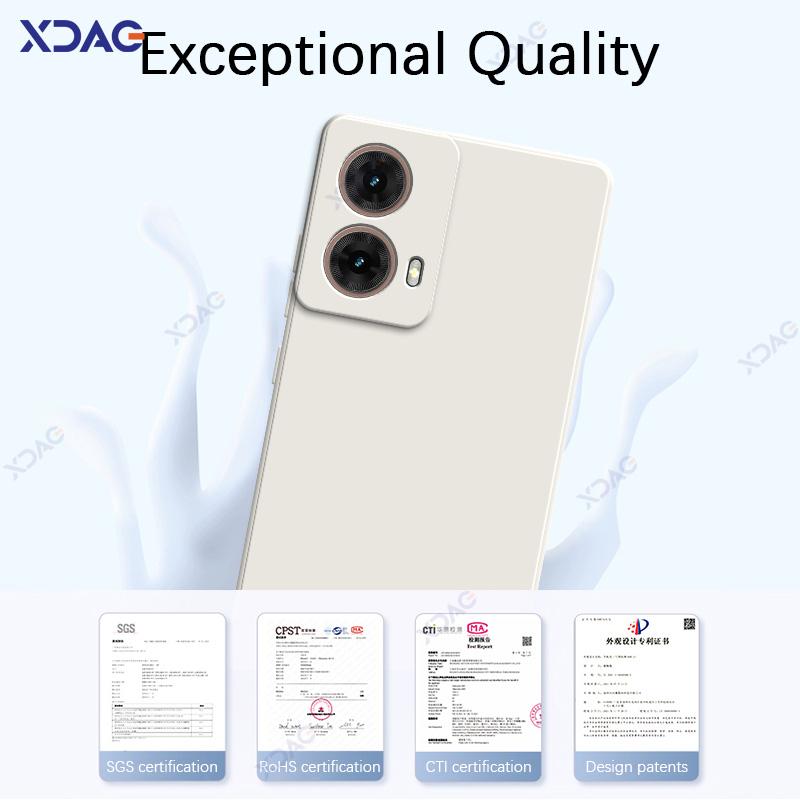 Чехлы для мобильных телефонов Motorola Moto G85 MotoG85 5G 360 Мягкие роскошные квадратные жидкие силиконовые задние крышки водонепроницаемые сумки