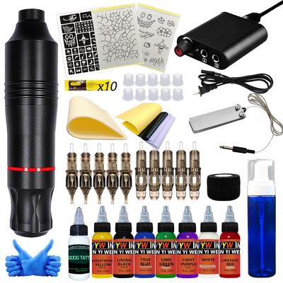 Набор тату-ручек и машинок для начинающих с перчатками