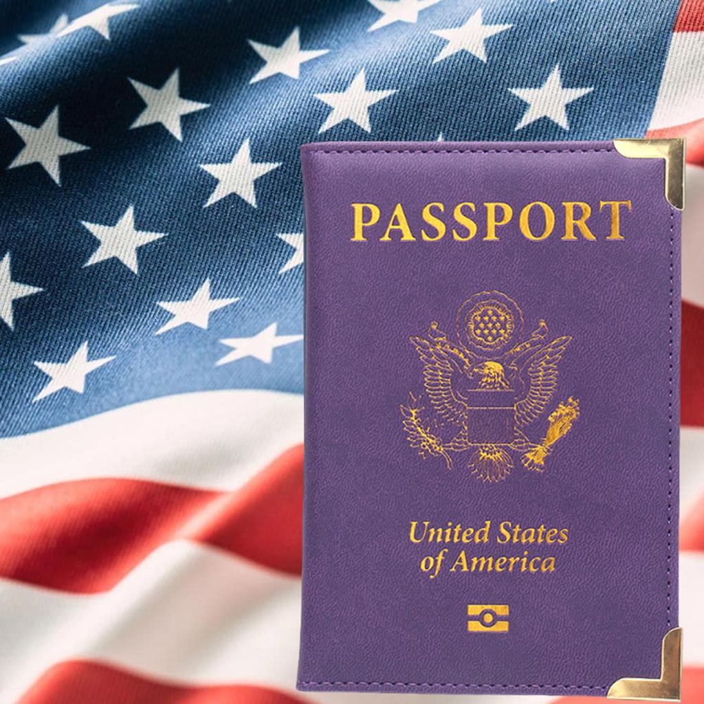 Обложка для паспорта и держателя карт Combo, чехол для паспорта/кошелек с отделением для карт для женщин и мужчин(AL-фиолетовый)