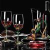 Glass Red Wine Goblet European Style Wine Rack Home Decoration Wine Glasses Suit Wedding Gift