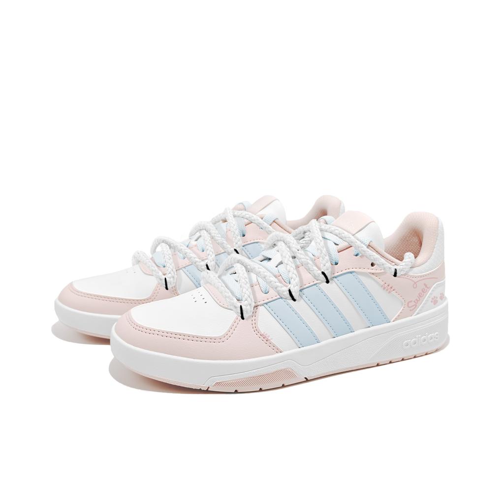 Adidas COURTBEAT Meowth Sweetheart, 2 Synthetic Leather Cushioning Abrasion Resistant Slip Resistant Low top KI6785(Team1002--BOX)