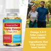 Triple Omega 3, 6, and 9 supplement for heart health and balanced blood circulation. 120 capsules.