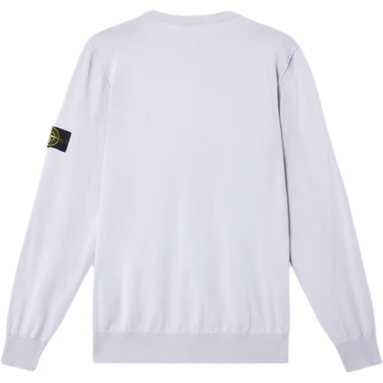 STONE ISLAND Бейдж Свитшот с круглым вырезом и длинными рукавами Мужской свитер Сиреневый K1S1551000-53S00B2-V0088