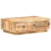 Coffee Table 90x60x29 cm Rough Mango Wood