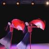 Красочный китайский короткий веер для танца живота ручной росписи веер для взрослых вуаль пары инструменты для танца Янко