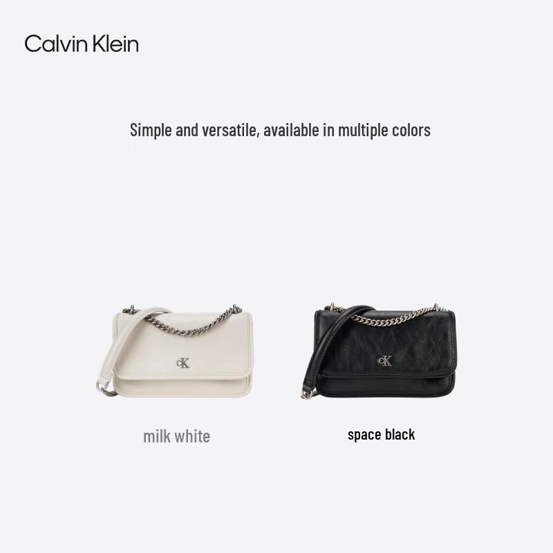 Calvin Klein Элегантная сумка через плечо с цепочкой и откидным клапаном