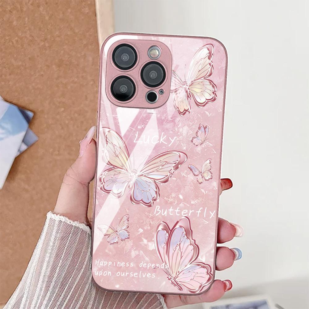 INS Чехол-бабочка для iPhone 17 Pro Max Чехол iPhone 15 13 11 14 12 16 Pro Max 17 Air 16E 7 8 Plus XR SE Противоударный чехол для телефона