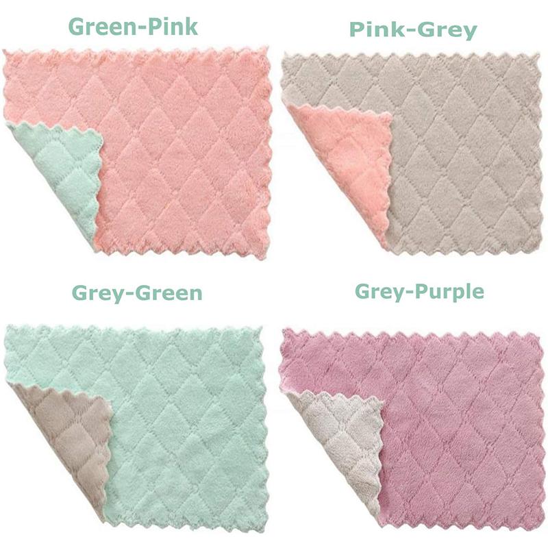 5/10 шт. Суперабсорбирующая кухонная тряпка из микрофибры, высокоэффективная посуда, бытовое чистящее полотенце, кухонные принадлежности, гаджеты