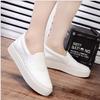 New Spring Loafers Casual Shoes Women's Fashion Platform One Foot Shoes Students Versatile Canvas Small White Shoes