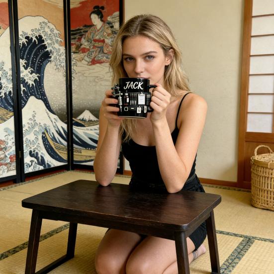 Personalized Tattoo Artist Mug 3D Tool Belt Coffee Cup with Tattoo Machines Details Industrial Steampunk Style Drinking Cup Gift for Artists