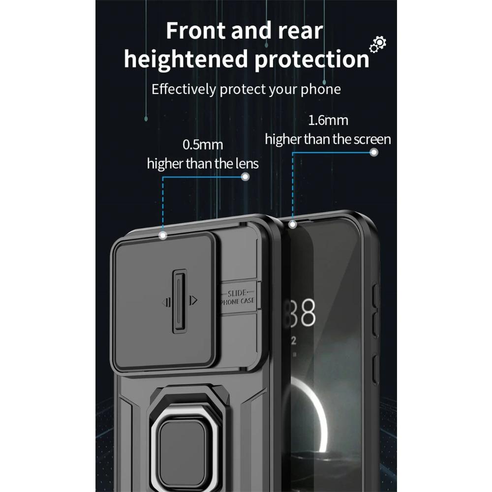 Armor Shockproof Case for Honor 200 Lite Protective Cover for Honor 200 Pro Ring Magnetic Holder Business Full Protection Cover