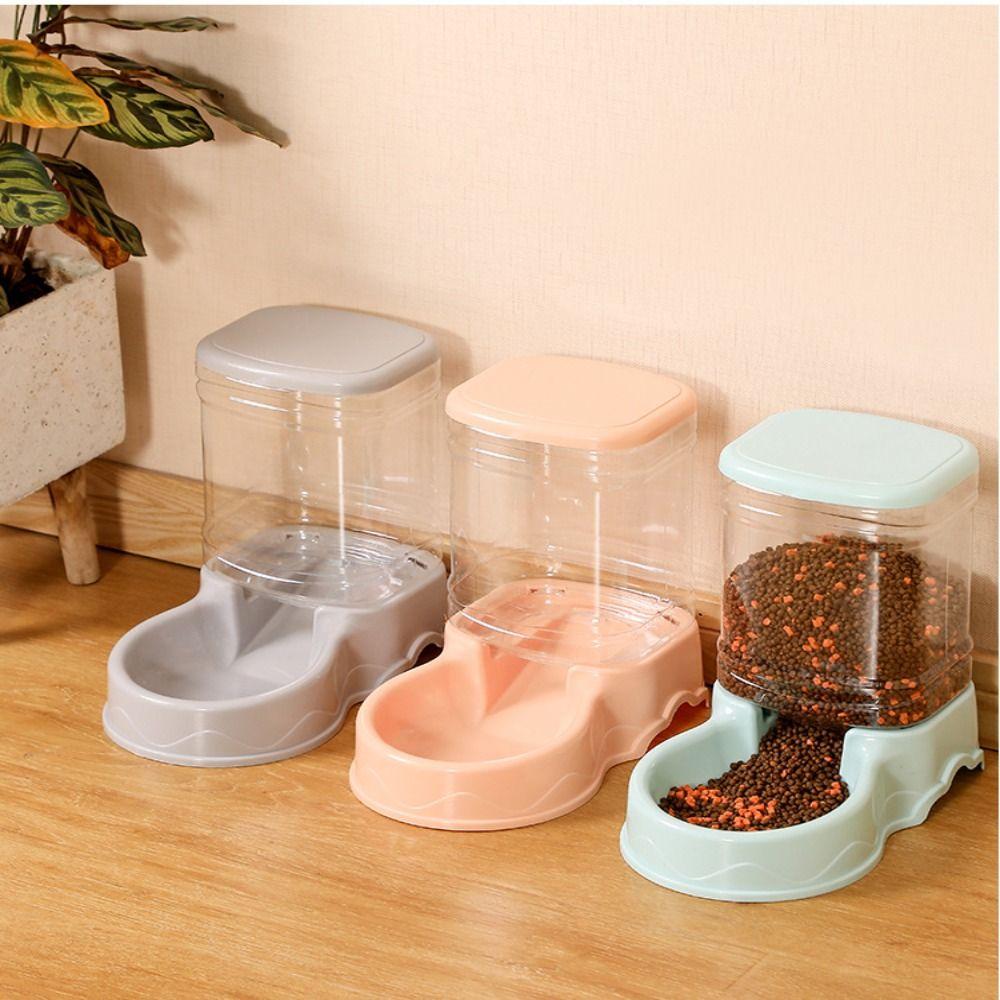 Large Capacity Cat Feeding Pet Supplies Corner Dog Bowl Pet Feeder Dog Food Dispenser Drinking Bowl