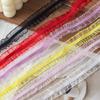 2.0Cm Two-Way Shredded Fish Fungus Color Diy Toy Doll Women'S Clothing Decorative Elastic Band