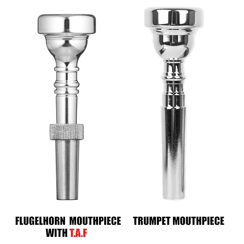 Адаптер для трубы KGU Music для мундштука флюгельгорна (ТАФ, ТАФ) Адаптер для мундштука для флюгельгорна, адаптер для мундштука с глубокой чашкой для трубы.