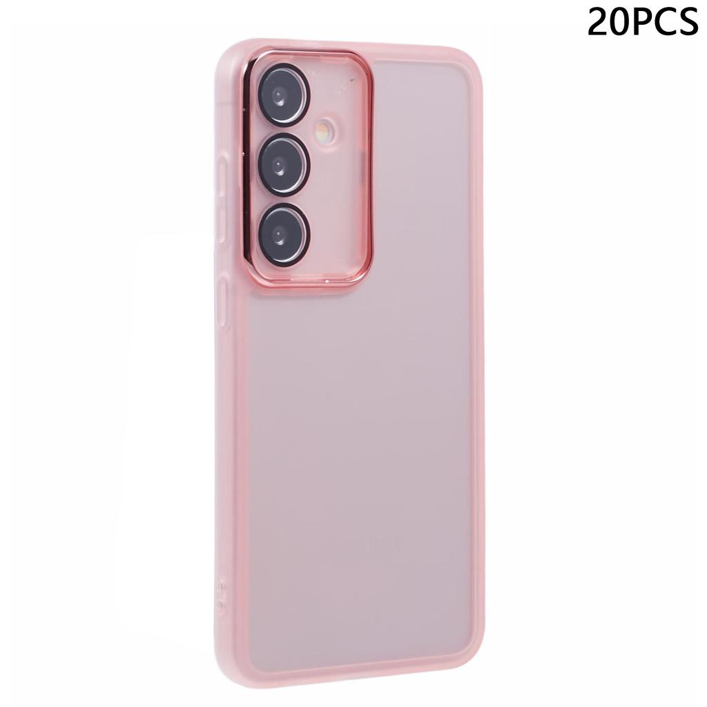 Bulk Purchasing 20Pcs For Samsung Galaxy A55 5G Case Electroplated Camera Frame TPU Phone Cover Precise Cutouts