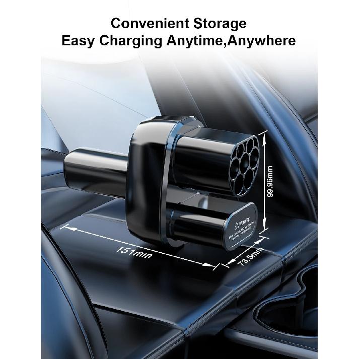 CCS2 to NACS EV Charger Adapter AC 32A DC 400A CCS2 to Tesla EV Car Charging 500V-1000V DC 110V-250V AC Convertor for Tesla