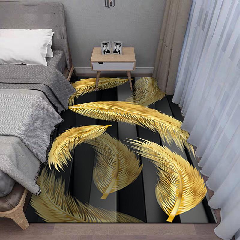 3D ковер большой площади, прикроватная подставка для ног для всей комнаты, спальни, бытовой грязеотталкивающий коврик для эркера, балкона, высококачественный напольный коврик